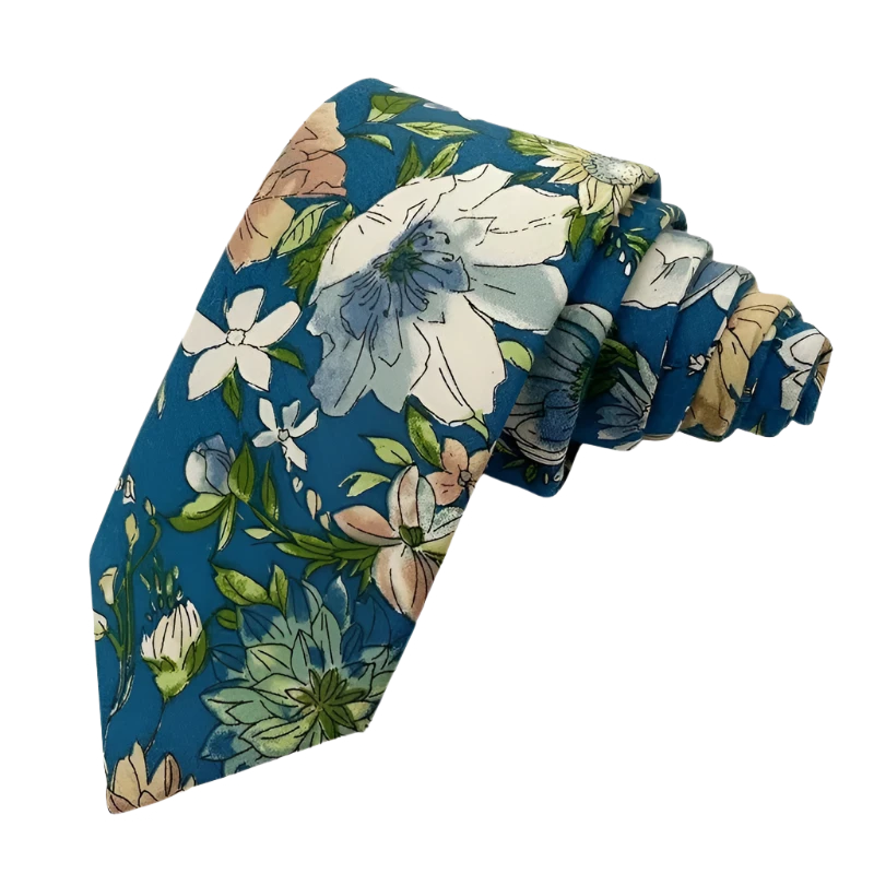 Senia floral skinny tie mytieshop